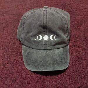 Black Hat with Moon Phases Design